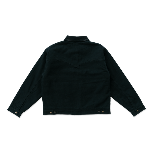 Silhouette Americana Jacket in Black Denim (Final Batch, 2 Week Lead Time)