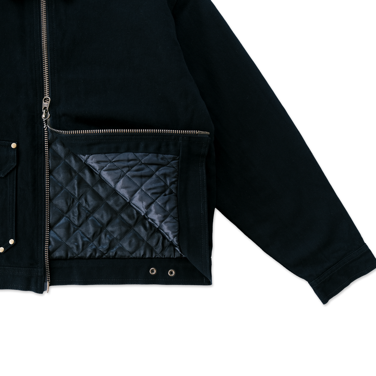 Silhouette Americana Jacket in Black Denim (Final Batch, 2 Week Lead Time)