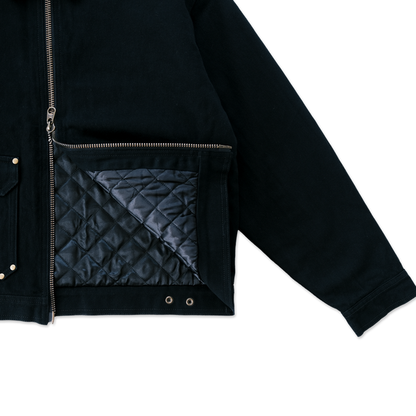 Silhouette Americana Jacket in Black Denim (Final Batch, 2 Week Lead Time)